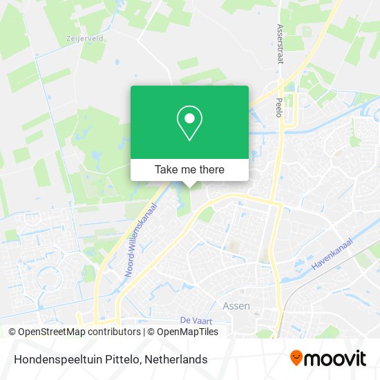 Hondenspeeltuin Pittelo map