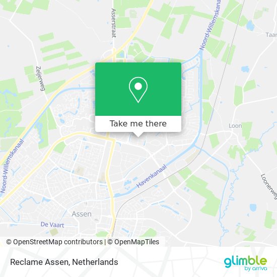 Reclame Assen map