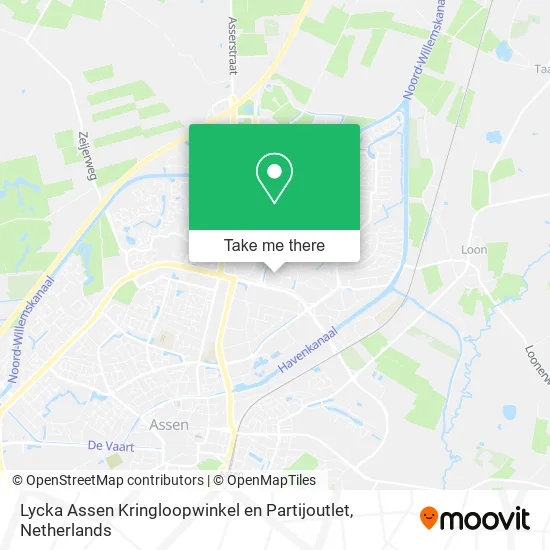 Lycka Assen Kringloopwinkel en Partijoutlet map