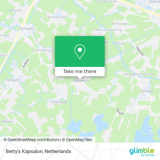 Betty's Kapsalon map