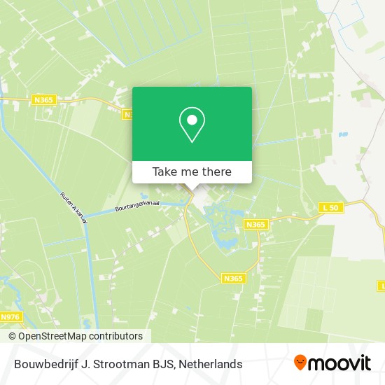 Bouwbedrijf J. Strootman BJS map