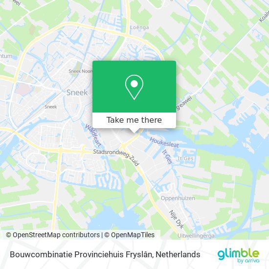 Bouwcombinatie Provinciehuis Fryslân map