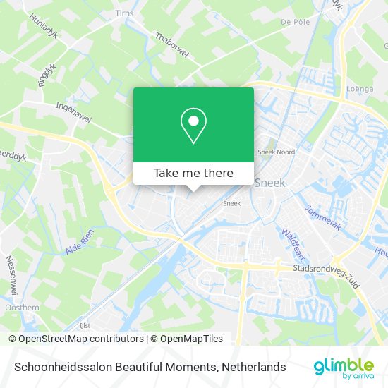 Schoonheidssalon Beautiful Moments map