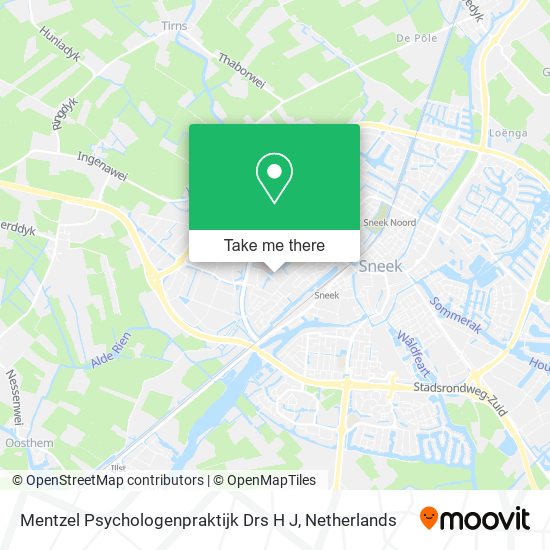 Mentzel Psychologenpraktijk Drs H J map