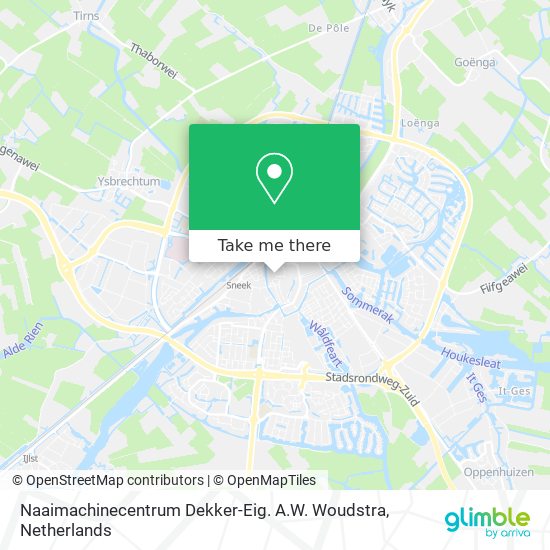 Naaimachinecentrum Dekker-Eig. A.W. Woudstra map