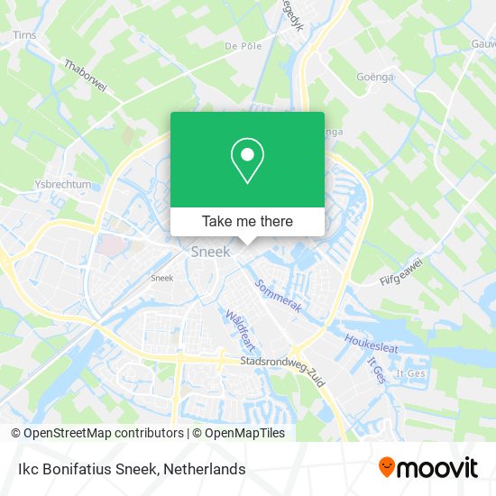 Ikc Bonifatius Sneek map