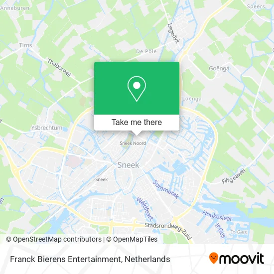 Franck Bierens Entertainment map