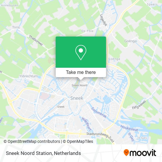 Sneek Noord Station map