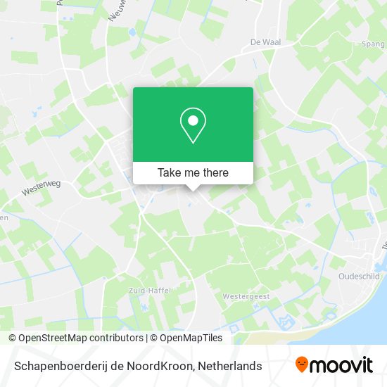 Schapenboerderij de Noord­Kroon map