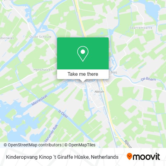 Kinderopvang Kinop 't Giraffe Hûske map