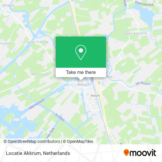 Locatie Akkrum map