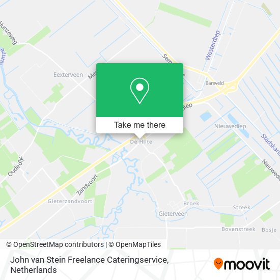 John van Stein Freelance Cateringservice map