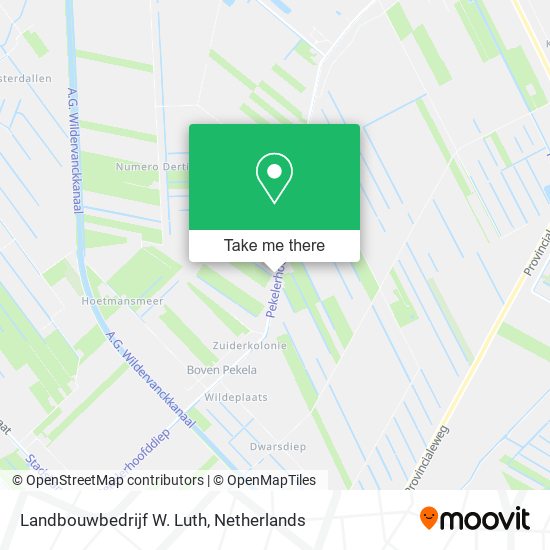 Landbouwbedrijf W. Luth map