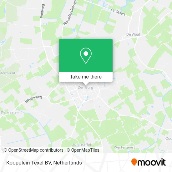 Koopplein Texel BV map
