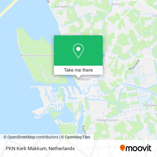 PKN Kerk Makkum Karte