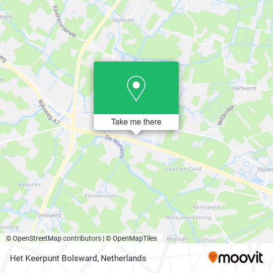 Het Keerpunt Bolsward map