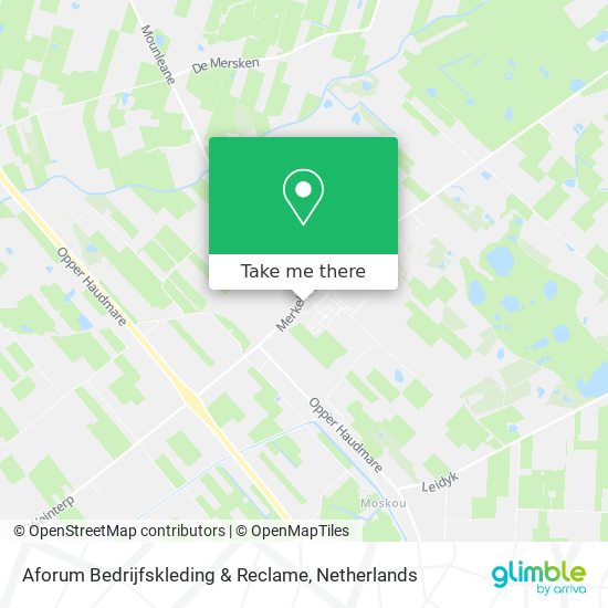 Aforum Bedrijfskleding & Reclame map