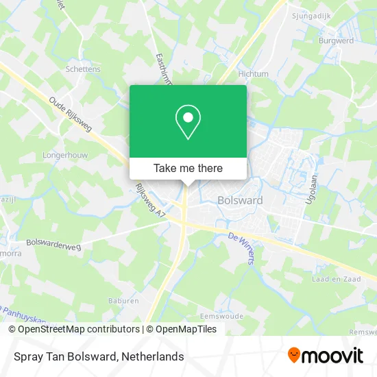 Spray Tan Bolsward map