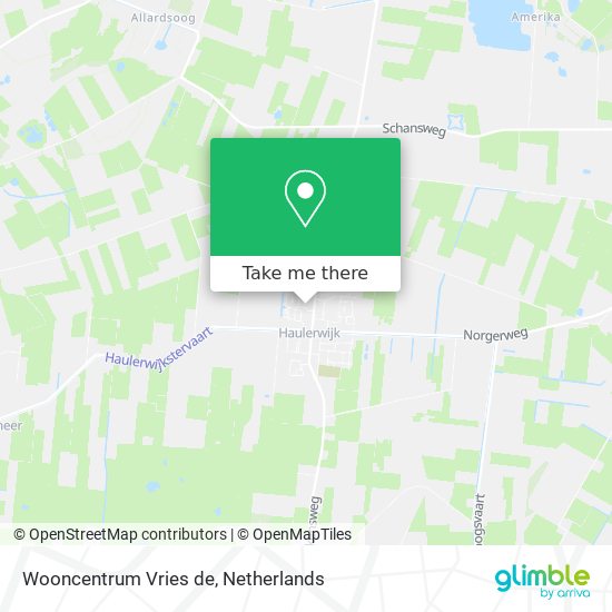 Wooncentrum Vries de map