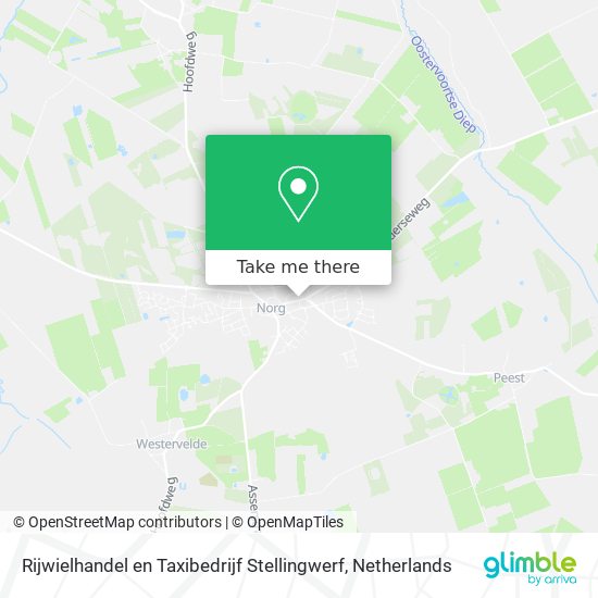 Rijwielhandel en Taxibedrijf Stellingwerf map