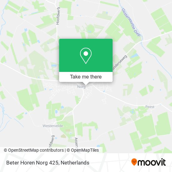 Beter Horen Norg 425 map