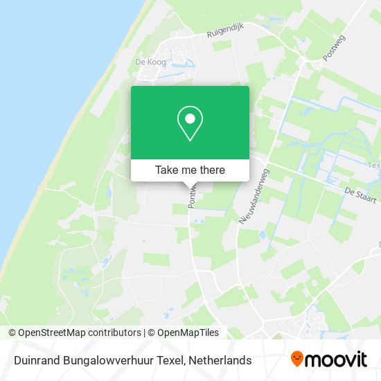 Duinrand Bungalowverhuur Texel map