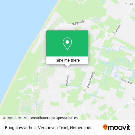 Bungalowverhuur Verhoeven Texel map