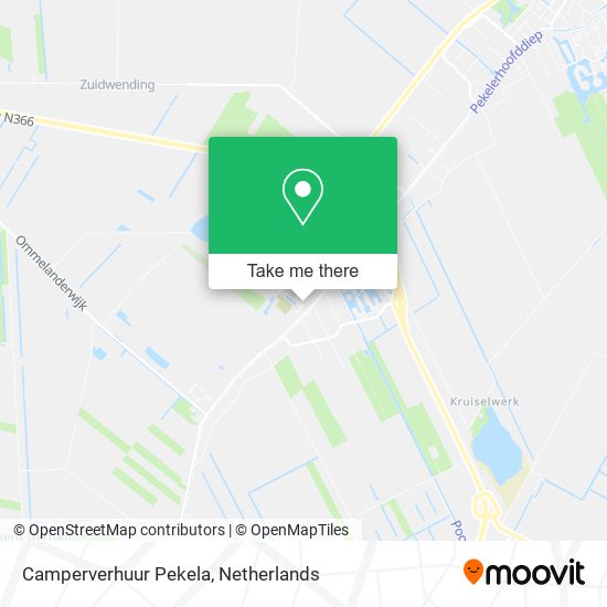 Camperverhuur Pekela map