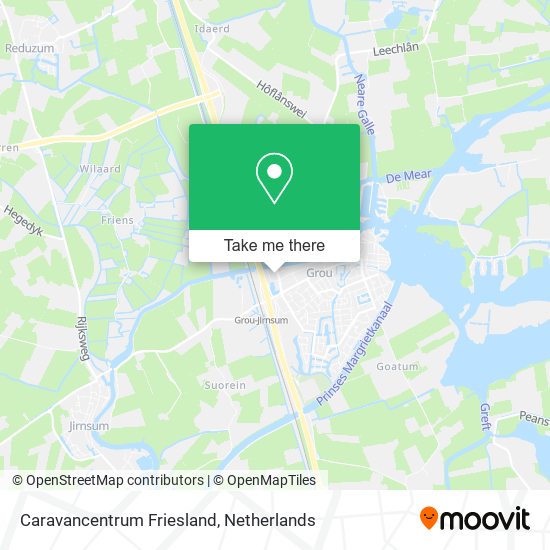 Caravancentrum Friesland map