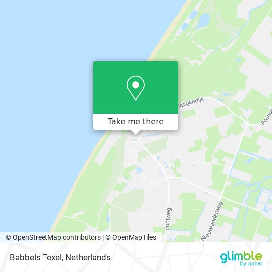 Babbels Texel map