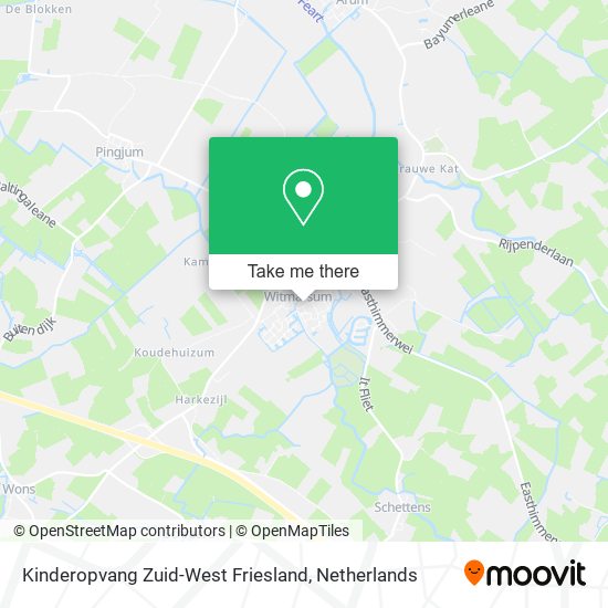 Kinderopvang Zuid-West Friesland Karte