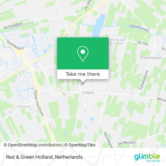 Red & Green Holland Karte