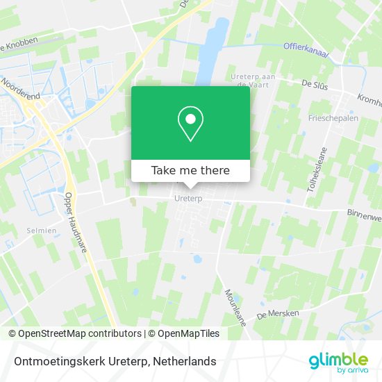 Ontmoetingskerk Ureterp Karte