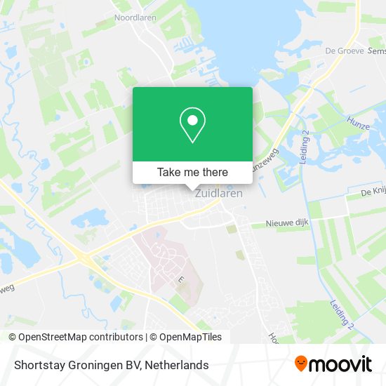 Shortstay Groningen BV map