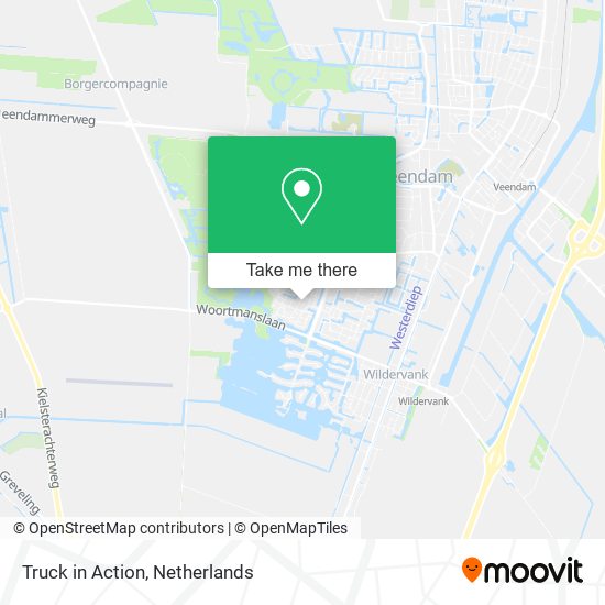 Truck in Action map