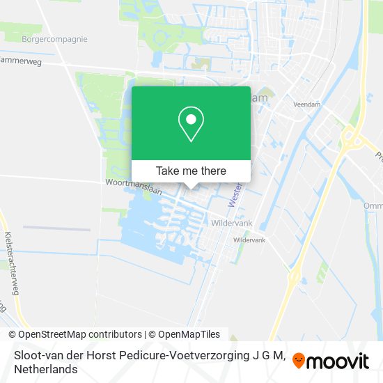 Sloot-van der Horst Pedicure-Voetverzorging J G M map