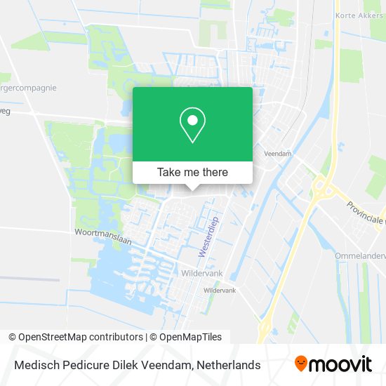 Medisch Pedicure Dilek Veendam map