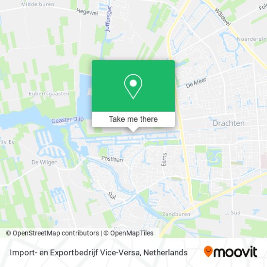 Import- en Exportbedrijf Vice-Versa Karte