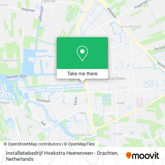 Installatiebedrijf Hoekstra Heerenveen - Drachten Karte