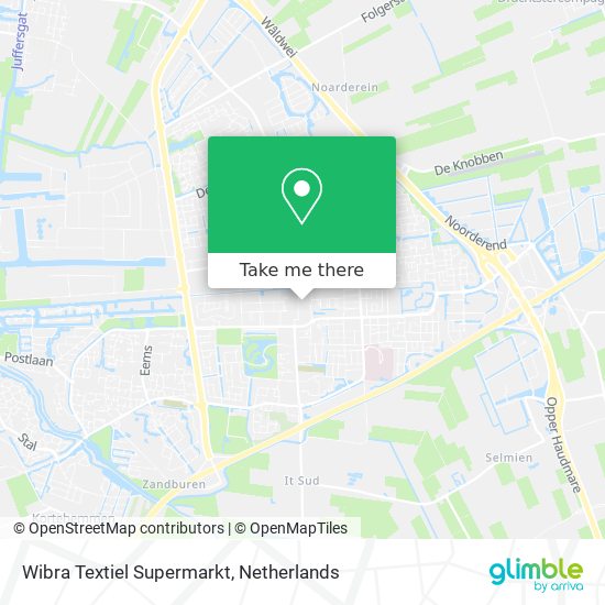 Wibra Textiel Supermarkt Karte