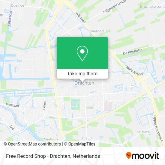 Free Record Shop - Drachten map