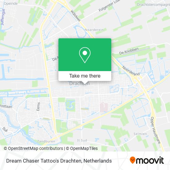 Dream Chaser Tattoo's Drachten map