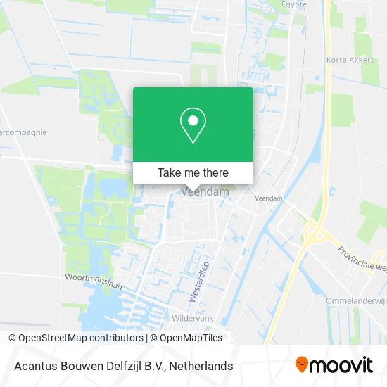Acantus Bouwen Delfzijl B.V. map