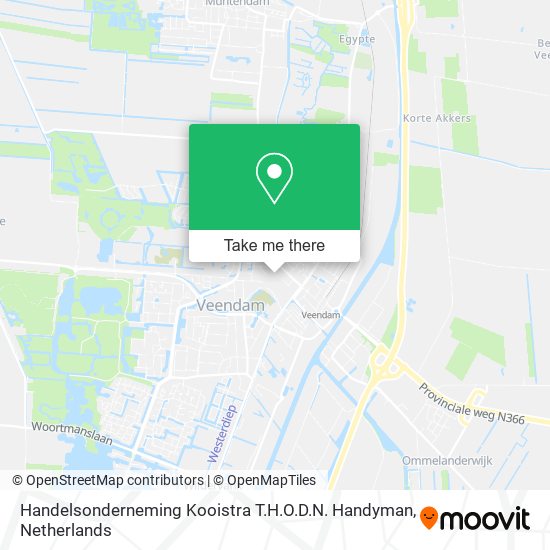 Handelsonderneming Kooistra T.H.O.D.N. Handyman map