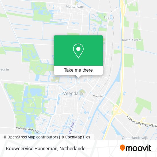 Bouwservice Panneman map