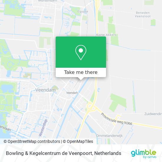 Bowling & Kegelcentrum de Veenpoort Karte