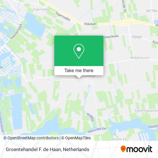 Groentehandel F. de Haan map