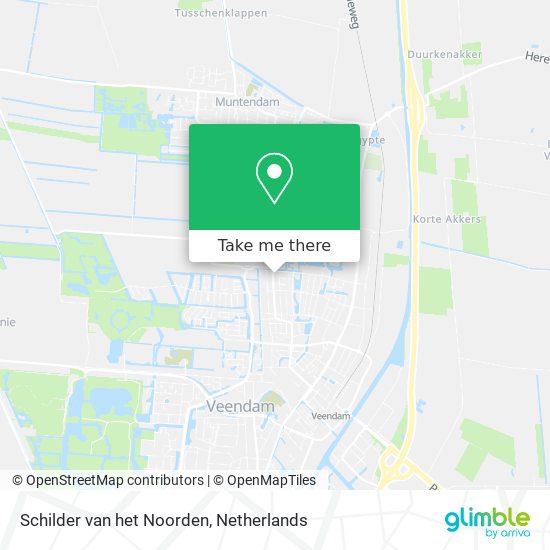 Schilder van het Noorden Karte