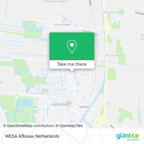 WESA Afbouw map