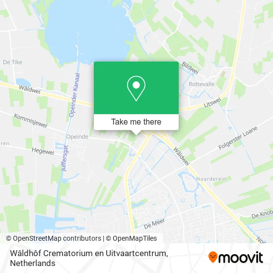 Wâldhôf Crematorium en Uitvaartcentrum map
